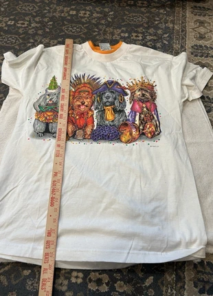 Vintage Dogs Mens T-Shirt Size Large Classic Mardi Gras Parade Party Tee, brand: prints of tails, condition: Good, size: L, £22.21, £24.02 includes Buyer Protection