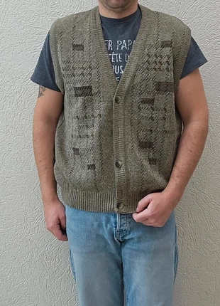 Gilet tricot sans manches à boutons vintage 80 90 homme marc René collection taille L, marca: Marc René, estado: Muy bueno, tamaño: L, 12,00 €, 13,30 € Protección al comprador incluida