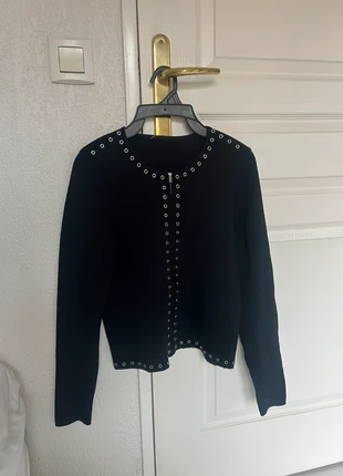 gilet zip à clous, marque: Sandro, état: Très bon état, taille: XS / 34 / 6, 45,00 €, 47,95 € Protection acheteurs incluse