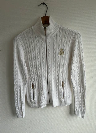 Pull Torsadé Ralph Lauren Blanc 📏 S, merk: Ralph Lauren, staat: Heel goed, maat: S / 36 / 8, € 29,00, € 31,15 inclusief Kopersbescherming Pro