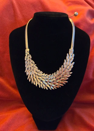 Vintage Silver Tone Wheat/Leaf Collar Necklace, condition: Very good, £8.00, £9.10 includes Buyer Protection