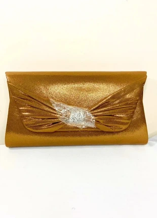 Michelle Moon - Pochette à noeud - Dorée, marke: MICHELLE MOON, zustand: Neu, mit Etikett, 11,00 €, 12,25 € beinhaltet Vinted-Käuferschutz Pro