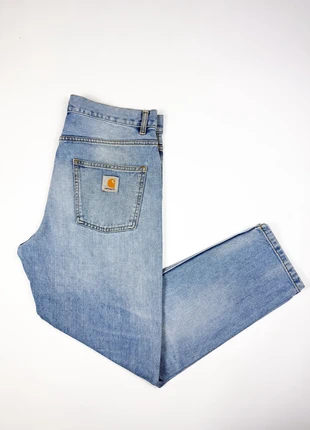 Jean - Carhartt - Newel pant coupe droite - Bleu clair - W32 - Très bon état #173, marque: Carhartt, état: Très bon état, taille: W32 | FR 42, 44,00 €, 46,90 € Protection acheteurs incluse