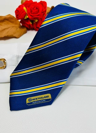 Cravate CD silks en soie rayure bleu jaune - 8,5 cm - très bon état, brand: CD SILKS, condition: Very good, €18.00, €19.60 includes Buyer Protection Pro