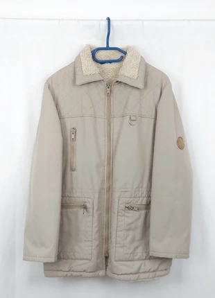 Sherpa Wool Lined Harrington Utility Jacket Vintage 90s Workwear, marca: Vintage Dressing, estado: Bom, tamanho: M, €16.00, €17.50 inclui Proteção do Comprador