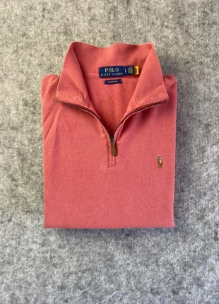 Half Zip Ralph Lauren couleur corail logo brodé premium - S, brand: Ralph Lauren, condition: Very good, size: S, €50.00, €53.20 includes Buyer Protection