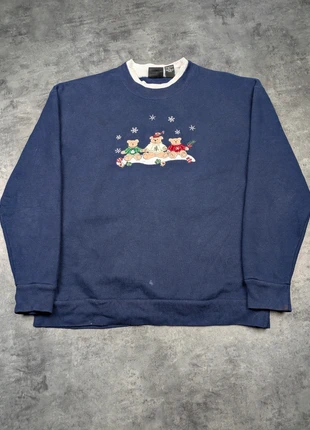 Pull crowneck C & B Sport broderies d'oursons made in Northern Mariana Islands '90s '00s- size S, marque: Vintage Dressing, état: Bon état, taille: S / 36 / 8, 13,00 €, 14,35 € Protection acheteurs incluse