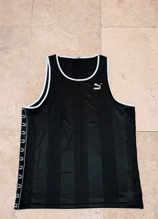 Débardeur Puma "Logo Tape" - Style Rétro / Basket - Noir - Taille XL, brand: Puma, condition: Very good, size: XL, €15.00, €16.45 includes Buyer Protection