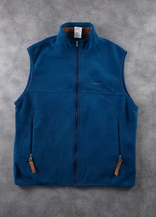 Gilet Polaire Patagonia Synchilla Full Zip Sans Manches Bleu Logo Brodé | Taille M, marque: Patagonia, état: Très bon état, taille: M, 55,00 €, 58,45 € Protection acheteurs (Pro) incluse