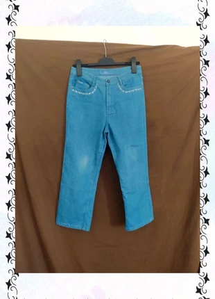 💝Capri jeans elásticos T42-44 ,00s ver medidas, marca: La Boutique, estado: Muito bom, tamanho: XXL / 44 / 16, €12.00, €13.30 inclui Proteção do Comprador