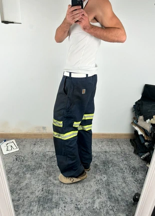 Pantalon de chantier W36 carhartt à bandes réfléchissantes baggy jambes larges workwear vintage, brand: Carhartt, condition: Satisfactory, size: W36, €17.99, €19.59 includes Buyer Protection Pro