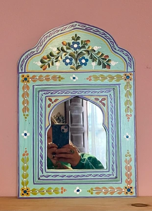 Hand painted artisanal Moroccan mirror, marque: artesanal, état: Neuf sans étiquette, 33,00 €, 35,35 € Protection acheteurs incluse