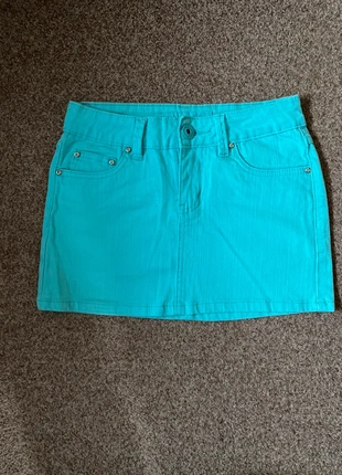 Turquoise mini skirt DIWA Jeans – Size 36, merk: Sonstiges, staat: Heel goed, maat: S / 36 / 8, € 4,50, € 5,43 inclusief Kopersbescherming