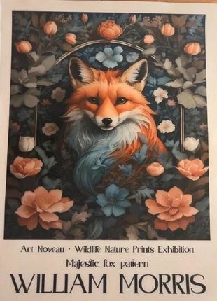 Affiche abstraite sur toile, marque: William Morris, état: Très bon état, 8,50 €, 9,63 € Protection acheteurs incluse