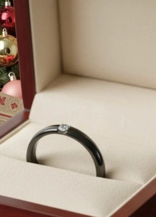💍 Bague Noire Élégante – Acier & Brillant – Neuve – Idée Cadeau Noël 🎁, marque: Boutique indépendante, état: Neuf sans étiquette, taille: 17,3 mm, 10,00 €, 11,20 € Protection acheteurs incluse