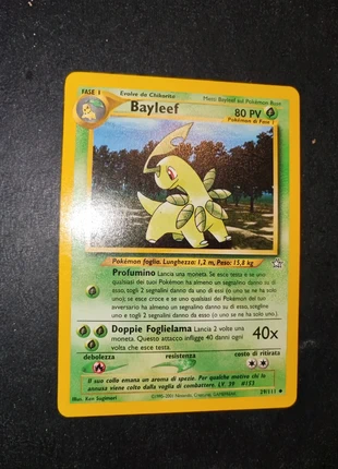 Bayleef 29/111 neo genesis, marke: Pokémon, zustand: Gut, 2,50 €, 3,33 € beinhaltet Vinted-Käuferschutz Pro
