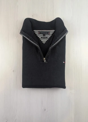 Pull 1/4 Zip Bleu Marine Tommy Hilfiger Logo Brodé/ Taille L / 025, marque: Tommy Hilfiger, état: Très bon état, taille: L, 26,00 €, 28,00 € Protection acheteurs (Pro) incluse