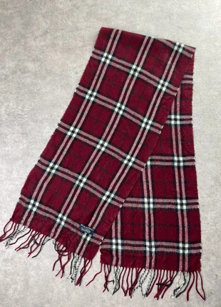 Écharpe Burberry en laine à carreaux rouge bordeaux, marque: Burberry, état: Très bon état, 34,00 €, 36,40 € Protection acheteurs (Pro) incluse