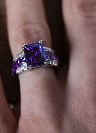 Bague Vintage pierre Améthyste, marque: Amethyste, état: Très bon état, taille: 16,5 mm, 20,00 €, 21,70 € Protection acheteurs (Pro) incluse