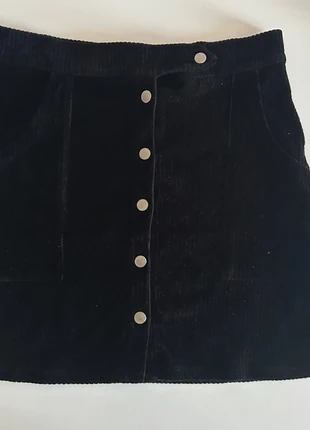 Jupe en velours côtelé noire – Jennyfer (Taille L), brand: Jennyfer, condition: Very good, size: L / 40 / 12, €4.00, €4.90 includes Buyer Protection