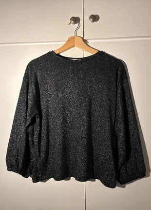 Winter green sparkly Zara Trafaluc top, marque: Zara Trafaluc, état: Très bon état, taille: S / 36 / 8, 8,00 €, 9,10 € Protection acheteurs incluse