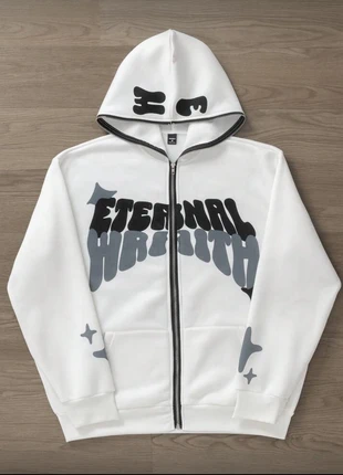 Hoodie blanc Eternal Wraith, brand: y2k, condition: New without tags, size: S, €45.00, €47.95 includes Buyer Protection