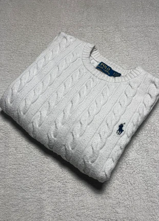 Pull torsadé blanc Ralph Lauren S, marca: Ralph Lauren, estado: Muy bueno, tamaño: S / 36 / 8, 45,00 €, 47,95 € Protección al comprador incluida