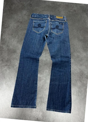 Pantalon en jean bleu taille basse seven 7 motifs sur les poches, brand: Vintage Dressing, condition: Very good, size: XS / 34 / 6, €25.00, €26.95 includes Buyer Protection Pro