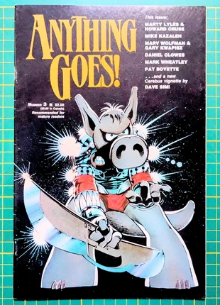 Anything Goes 3 ( 🔥 Neal Adams cover art 1987 Cerebus) Fantagraphics Comics comic book variant, zustand: Gut, 14,90 €, 16,35 € inklusive Vinted-Käuferschutz