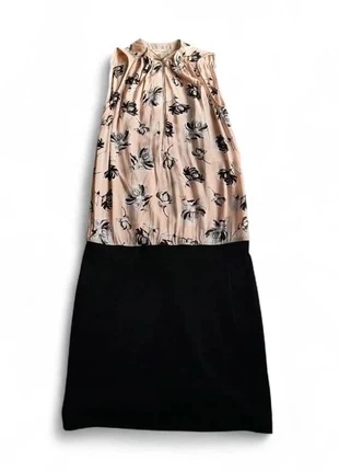 Robe Naf Naf bicolore – Haut fleuri nude / bas noir – Taille 34, marque: Naf Naf, état: Bon état, taille: XS / 34 / 6, 8,00 €, 9,10 € Protection acheteurs (Pro) incluse