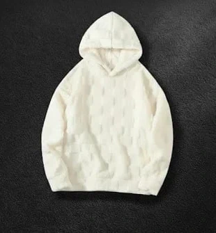 Sweat à capuche polaire blanc texturé homme - Taille M, marke: Vintage Dressing, zustand: Sehr gut, größe: M / 38 / 10, 55,00 €, 58,45 € inklusive Vinted-Käuferschutz