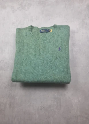 Pull col rond torsadé tressé Ralph lauren vert pour femme , taille S, marque: Ralph Lauren, état: Très bon état, taille: XS / 34 / 6, 42,00 €, 44,80 € Protection acheteurs incluse