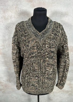 Pull Maille Torsadée Cable Knit Vintage Mountain Express gris marbré taille S, marca: Vintage Dressing, estado: Muito bom, tamanho: S / 36 / 8, €10.00, €11.20 inclui Proteção do Comprador Pro