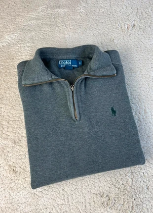 Demi Zip / Pull Camionneur Ralph Lauren gris / Taille S, brand: Ralph Lauren, condition: Very good, size: S, €48.00, €51.10 includes Buyer Protection Pro