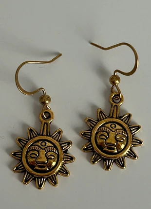 pendientes sol dorados, état: Neuf avec étiquette, 6,00 €, 7,00 € Protection acheteurs incluse