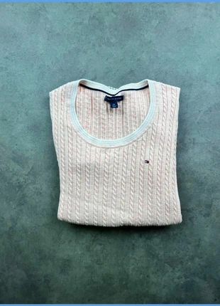 Pull rose clair Tommy Hilfiger femme – col rond torsadé – Taille S P048, marke: Tommy Hilfiger, zustand: Sehr gut, größe: S / 36 / 8, 15,00 €, 16,45 € inklusive Vinted-Käuferschutz