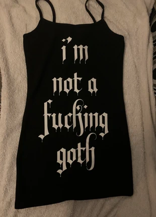 I’m not a fucking goth long vest mini skirt tight fit size large, brand: Damn Tragic, condition: New without tags, size: L / 12, £10.00, £11.20 includes Buyer Protection