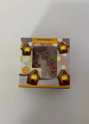 Weihnachtsdeko Lichterkette lebkuchenhaus, staat: Nieuw met prijskaartje, € 6,00, € 7,00 inclusief Kopersbescherming