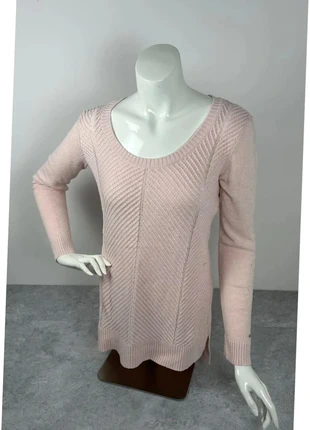 38. Pull fin torsadé câble knit Tommy Hilfiger femme Rose pâle | Taille S, merk: Tommy Hilfiger, staat: Heel goed, maat: S / 36 / 8, € 15,00, € 16,45 inclusief Kopersbescherming Pro