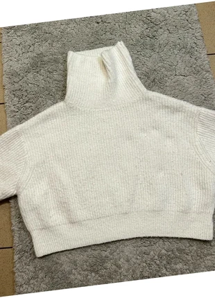Pull col roulé court blanc en maille – Pimkie – Taille M, marke: Pimkie, zustand: Neu, größe: M, 3,99 €, 4,89 € inklusive Vinted-Käuferschutz
