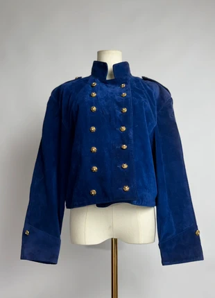 80s Veste vintage en daim bleu roi, made in France officier militaire daim, marque: Vintage, état: Très bon état, taille: XL / 42 / 14, 77,00 €, 81,55 € Protection acheteurs incluse