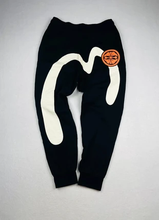 Pantalon Evisu Coton Noir Imprimé Crème Heritage Y2K - Taille M, marca: Evisu, estado: Muy bueno, tamaño: M, 79,90 €, 84,60 € Protección al comprador Pro incluida