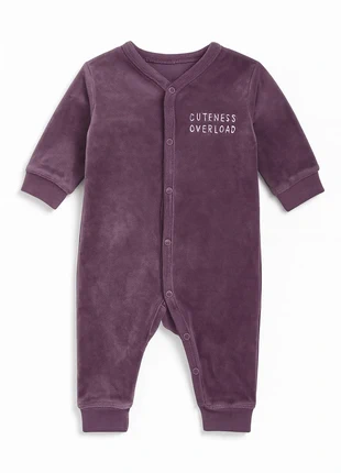 Boxpakje paars velours - meisjeskleding, marque: Zeeman, état: Très bon état, taille: 1-3 mois / 56 cm, 2,50 €, 3,33 € Protection acheteurs incluse