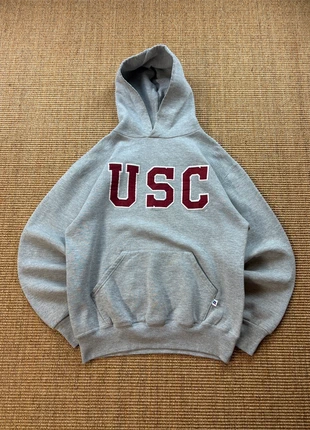 Sweat hoodie capuche Russell Athletic gris USC college print brodé USA 2000s M mixte #0344, marke: Russell Athletic, zustand: Sehr gut, größe: M, 30,00 €, 32,20 € beinhaltet Vinted-Käuferschutz Pro