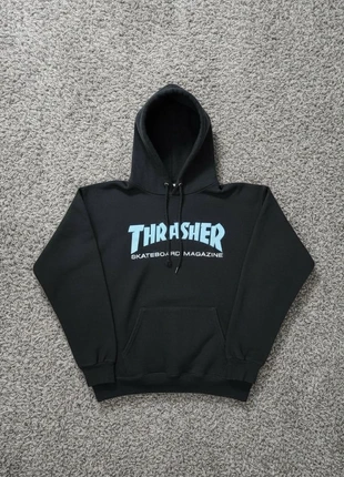 Thrasher - Sweat à capuche noir - oversize - Taille S, marque: Thrasher, état: Très bon état, taille: S, 20,00 €, 21,70 € Protection acheteurs incluse