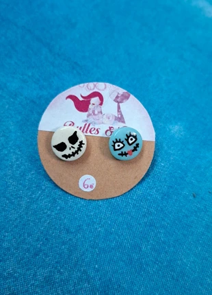 Boucles d'oreilles Jack & Sally Skellington, condition: New with tags, €6.00, €7.00 includes Buyer Protection