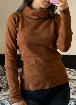 Maglione con collo alto marrone, brand: Vintage Dressing, condizioni: Ottime, taglia: S / IT 40 / EU 36, €8.00, €9.10 include la Protezione acquisti