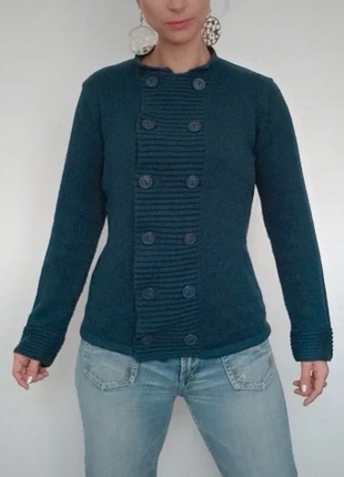 Cardigan / gilet officier bleu canard taille 42, estado: Bom, tamanho: XL / 42 / 14, €7.00, €8.05 inclui Proteção do Comprador Pro