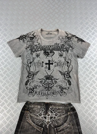 Y2K 00’s ghotic graphic shirt affliction style, marque: Affliction, état: Très bon état, taille: L, 44,90 €, 47,85 € Protection acheteurs incluse