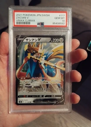 Carte gradée Pokémon PSA 10 Zacian V, marque: Pokémon, état: Bon état, 20,00 €, 21,70 € Protection acheteurs incluse